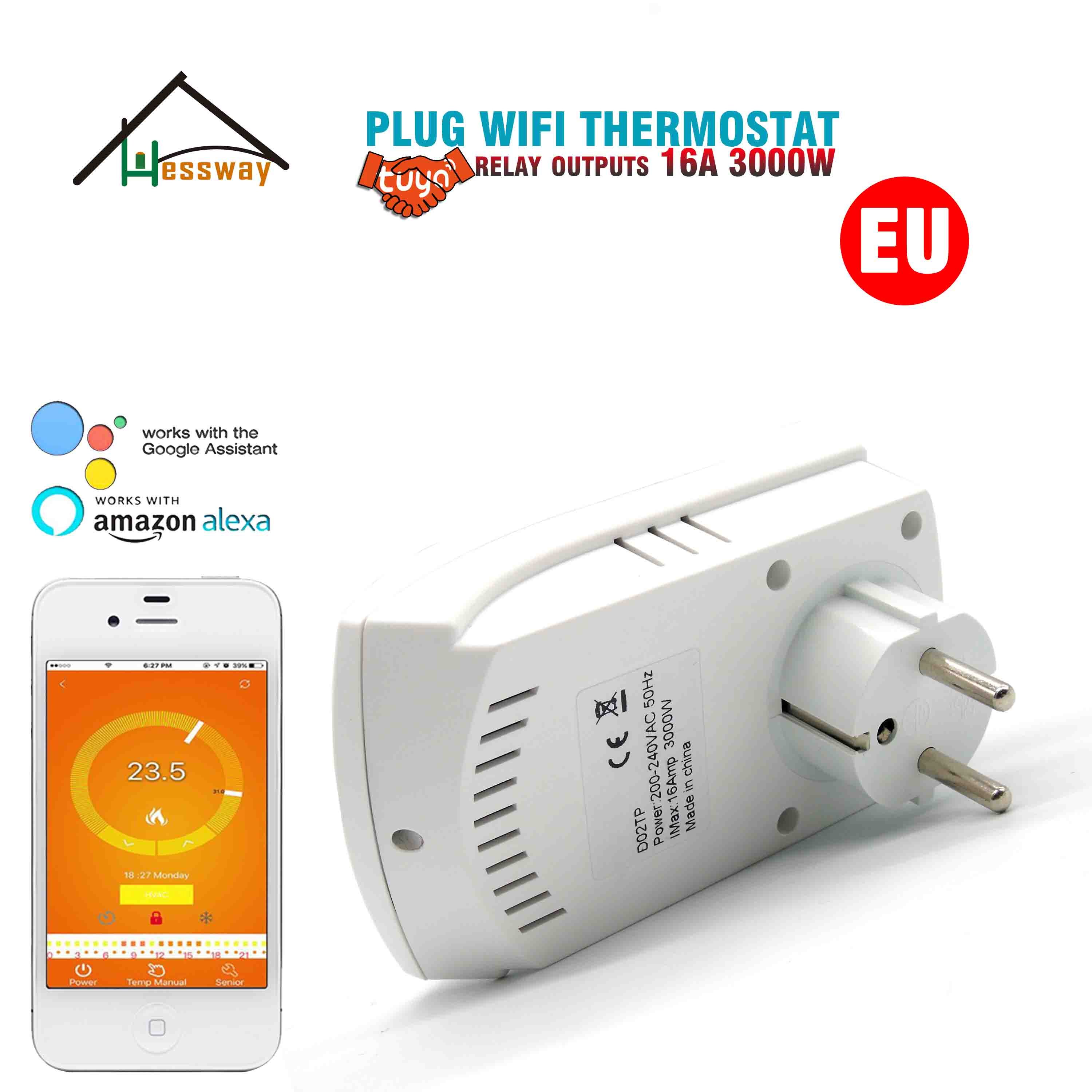 Smart Plug Eu Wifi Verwarming Thermostaat Voor 16A Elektrisch Verwarmde Floor