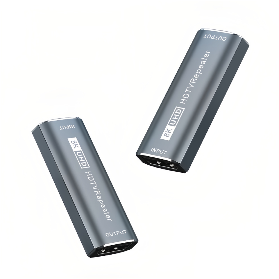 8K HDMI Extender Amplifier 8K 4K@60Hz UHD 4K HDMI Repeater HDMI 2.1 Signal Booster Adapter Up to 25M Female to Female Adapter