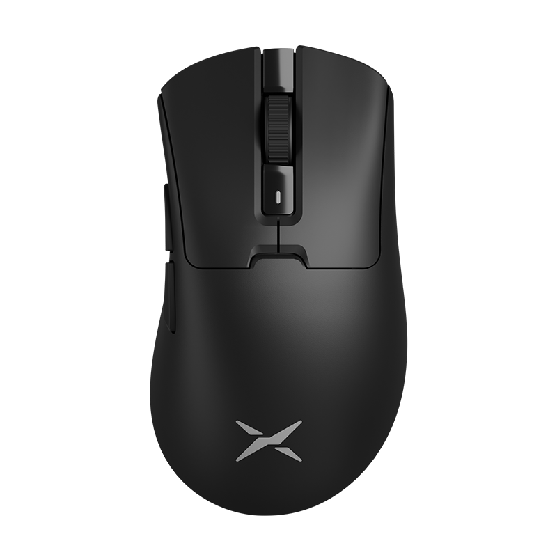 Delux m900 pro mouse para jogos sem fio ergonômico 8k taxa de pesquisa paw3395 bk3633 63g rgb doca de carregamento para mão grande direita pc laptop: Preto
