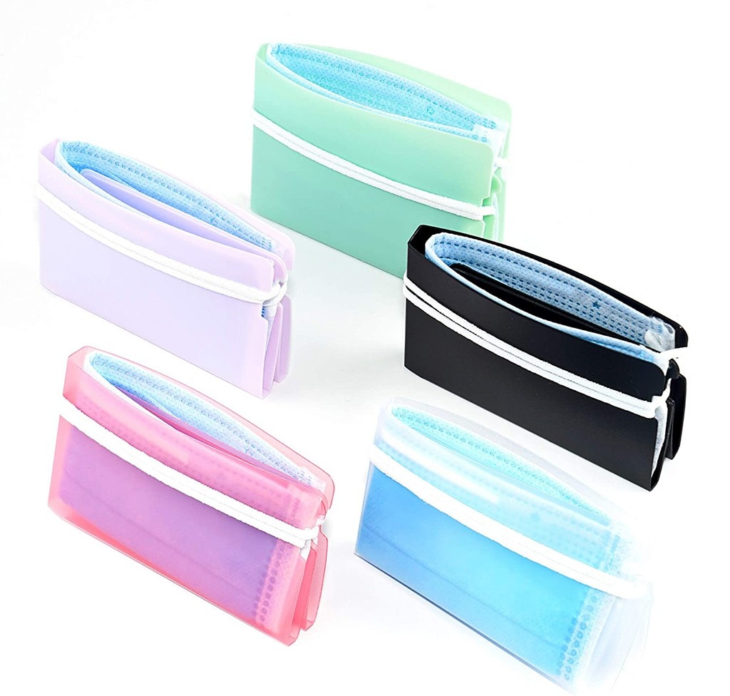 5 pièces boîte pliable stockage masques jetables Clip étanche à la poussière conteneur Portable sac Case organisateur bacs en plastique # M3: Default Title