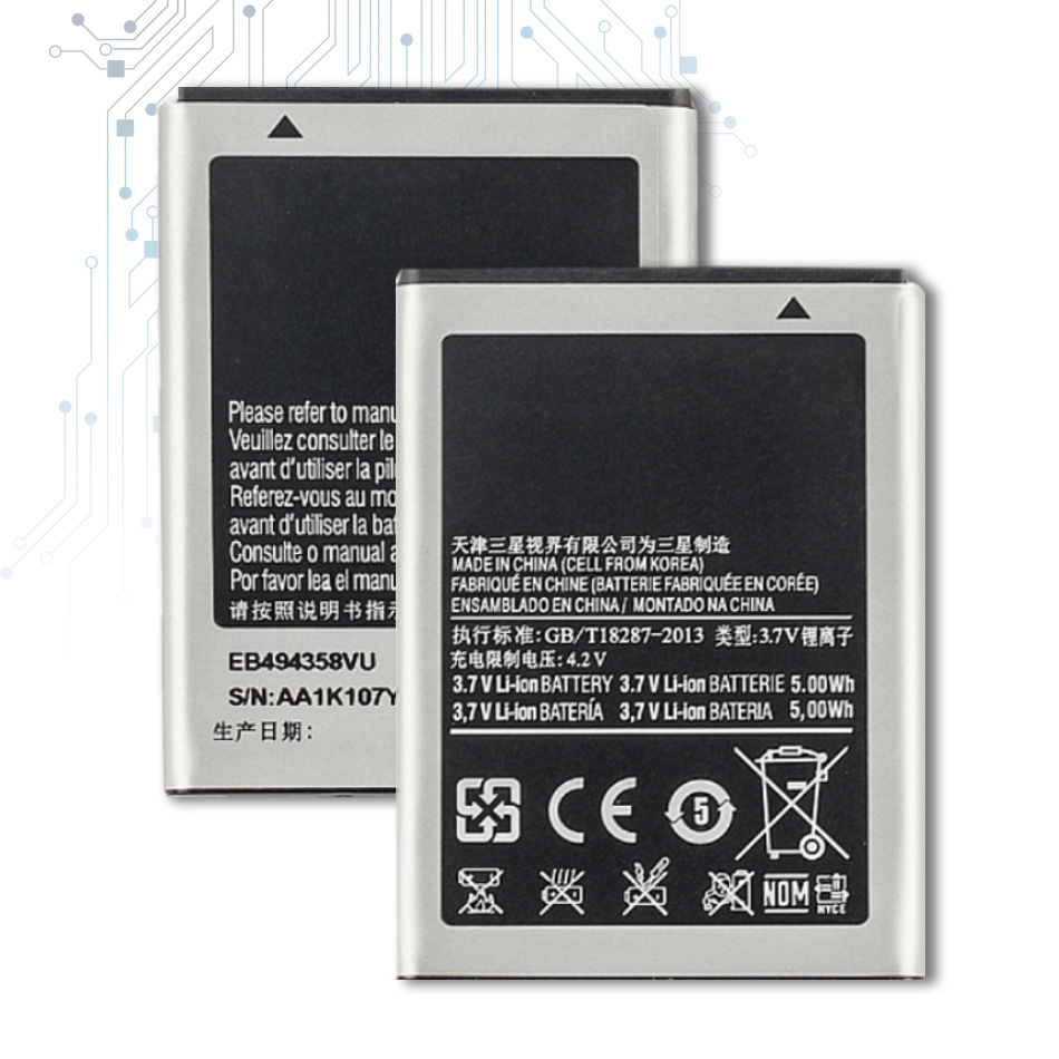 EB494358VU Batterij Voor Samsung Galaxy Ace S5830 S5660 S7250D S5670 I569 I579 GT-S6102 S6818 GT-S5839i 1350Mah Met Track Code