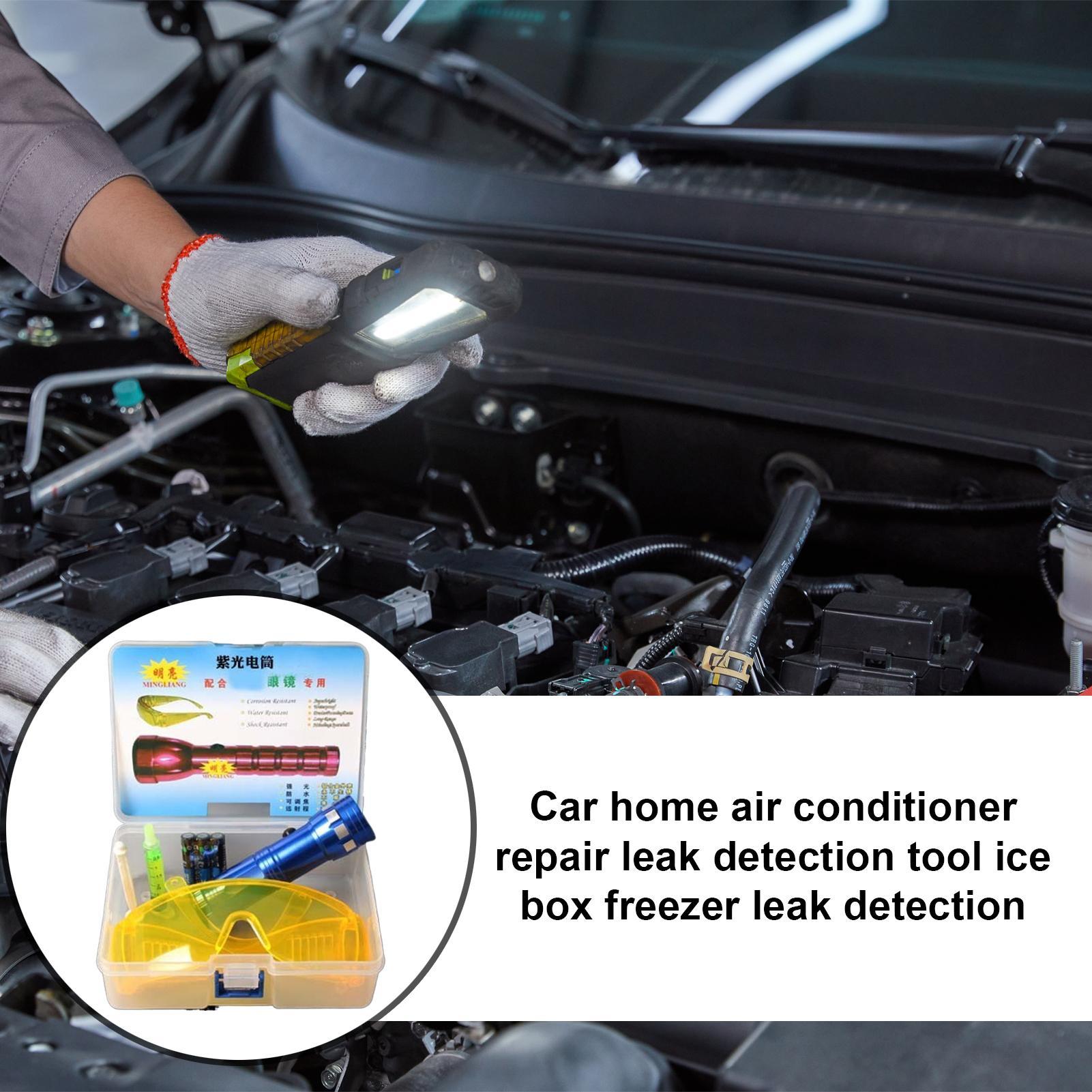 Auto Airconditioning Reparatieset Fluorescerende Lekdetectie Tool Auto AC diagnostisch hulpmiddel Lekkage Tester UV Kleurstof voor Koelkasten