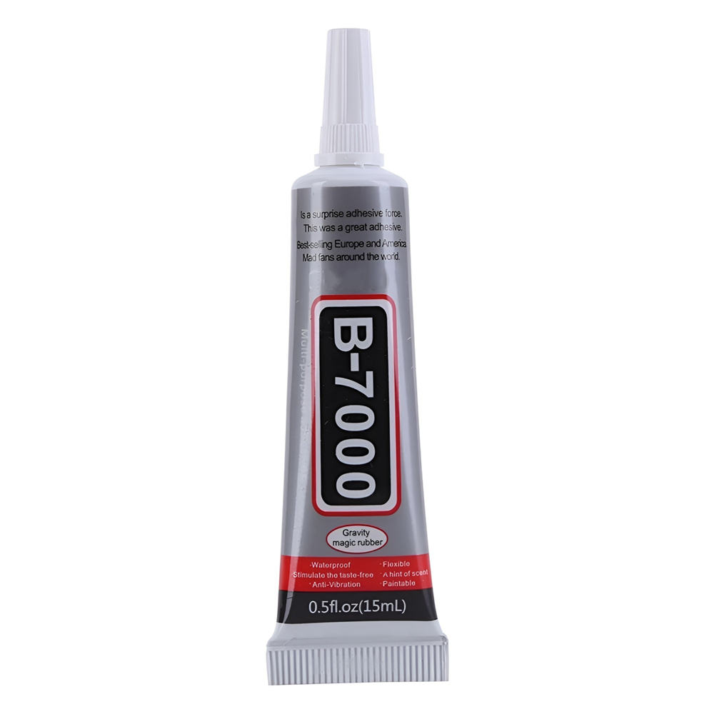 50ml B7000 colle écran de téléphone portable super colle T-7000 adhésif téléphone verre colle Point de réparation diamant bijoux bricolage colle outils: WHITE