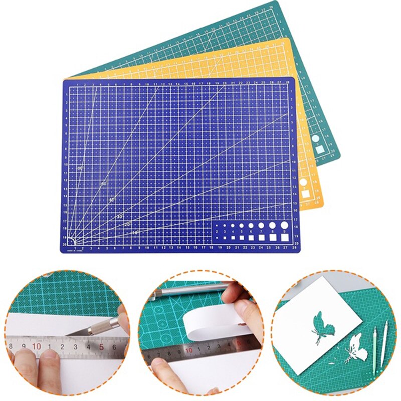 1pc A5 Multifunction Pvc Self Healing Cutting Mat Cutting Pad Board Paper Cutter Knife DIY Craft Tools Office School Supplies