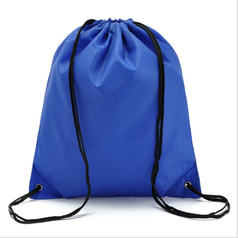 unisex lässig Oxford Wasserdichte Schwimmen Kordelzug Strand Tasche Mann Frauen Tragbare Große Kapazität Solide Sport Rucksack Lagerung Tasche: Blau