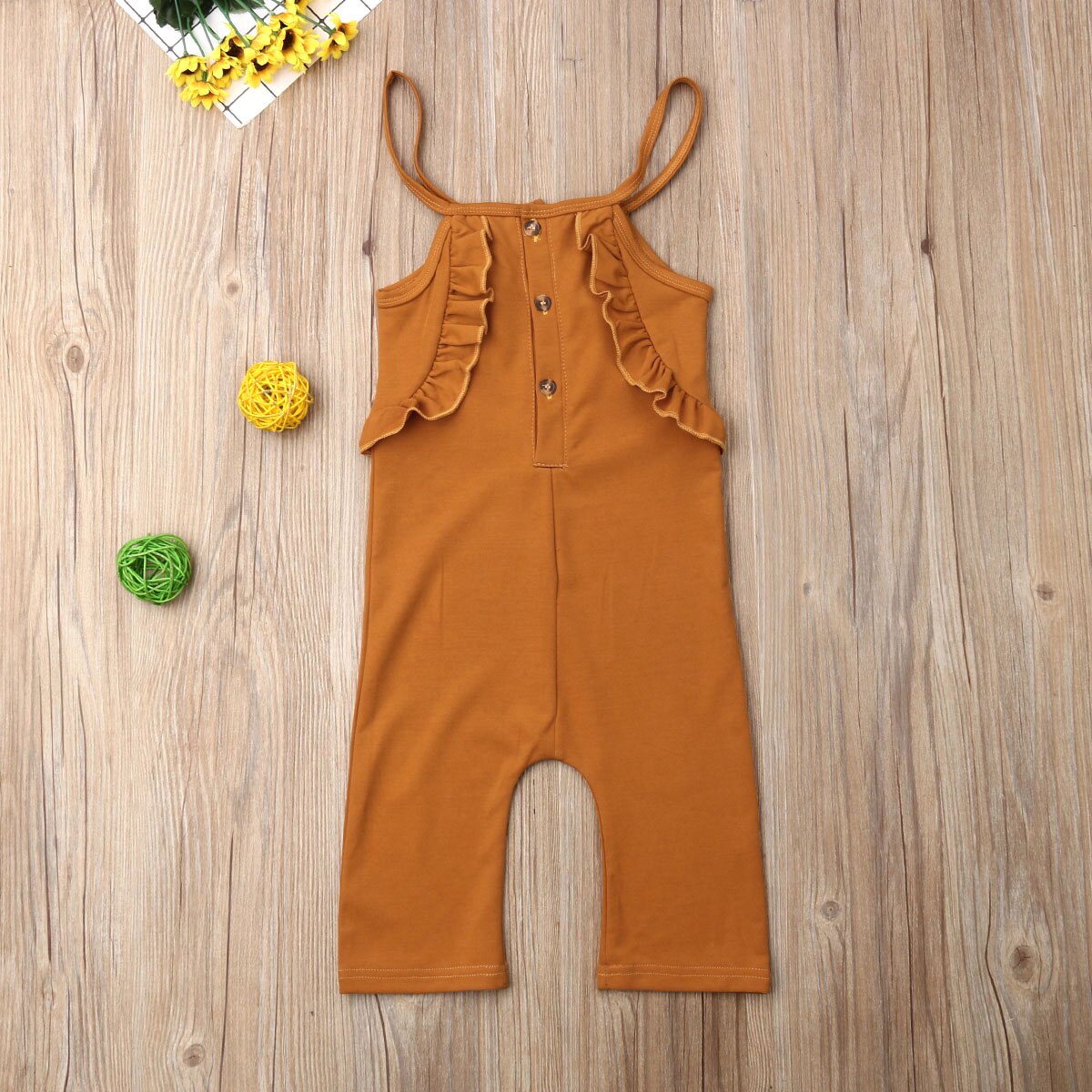 Toddler børn baby pige sommer tøj flæse romper jumpsuit overalls tøj roupa infantil tøj kostume vestidos: 6