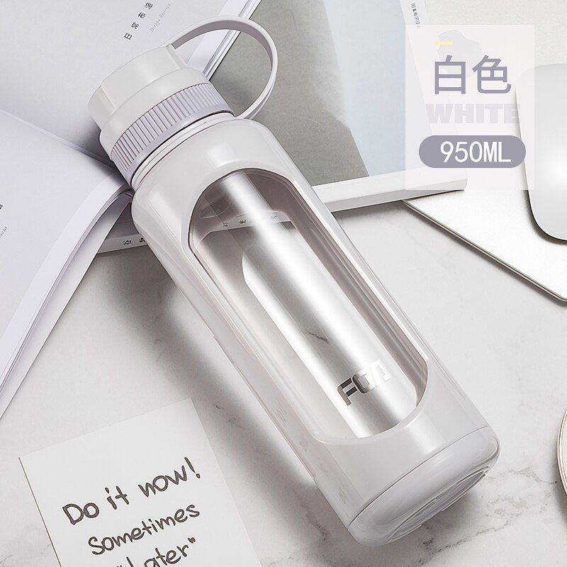 Herbruikbare Glas Water Fles Siliconen Mouw Liefde Eiland Water Drinken Fles Zetgroep Custom Borraccia Huis Decoratie JJ60WB: style4