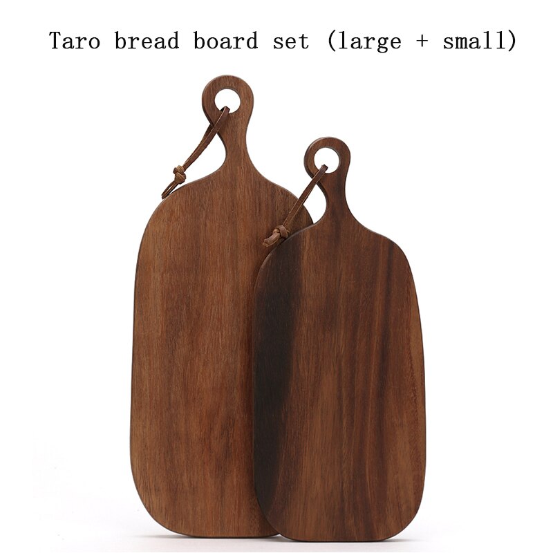 Natural Acacia wood lacquer-free wax-free solid wood home pizza plate tray wooden chopping board