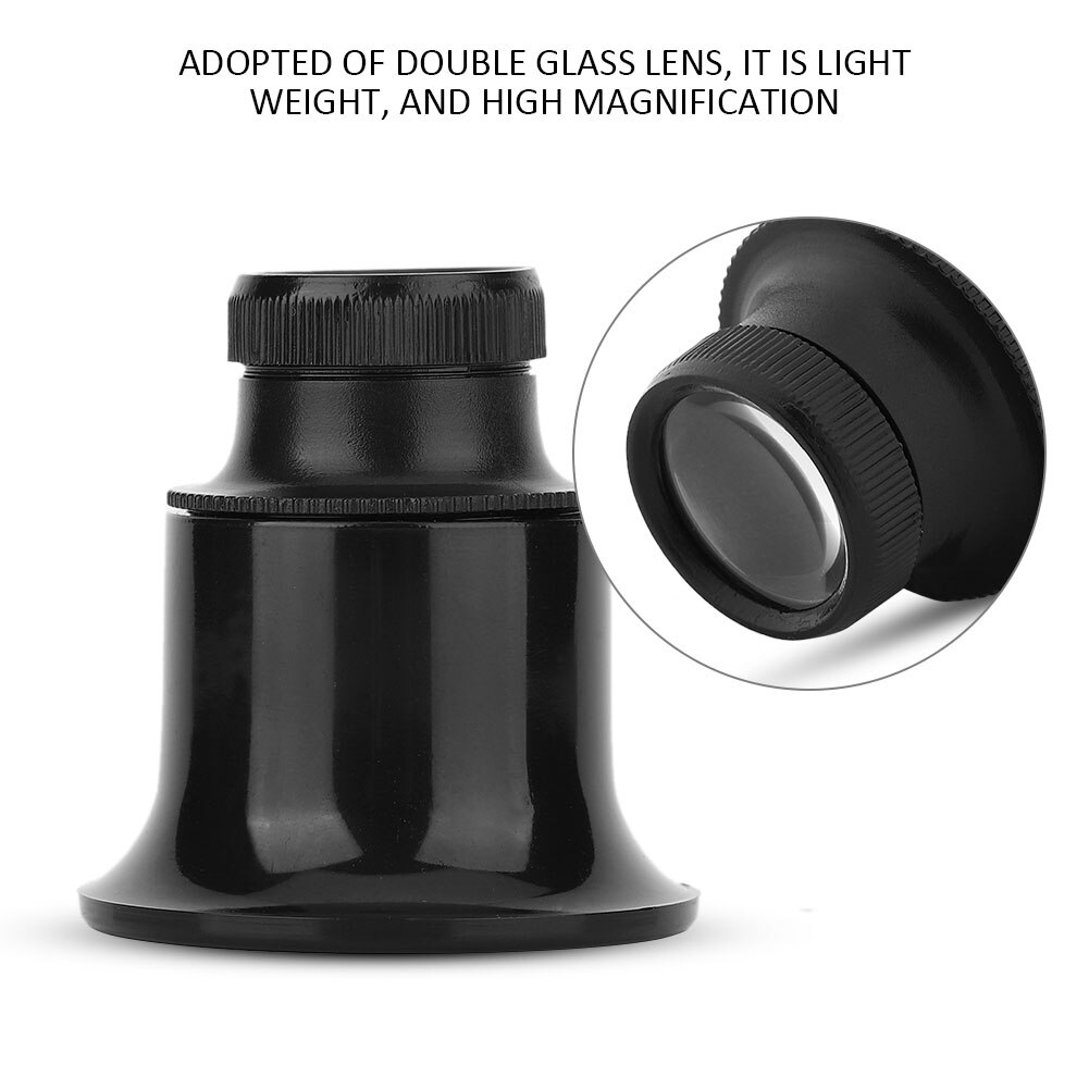 20X 10X Jewelers Eye Loupe Loop Magnifier Magnifying Glass for Eye Magnifier Lens Watchmakers Jewelry Tools