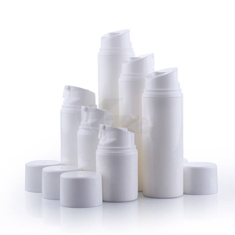 30ml Vacuum Bottle PP Plastic Emulsion Bottle Dispensing Gel Lotion Cream Porcelain White Color 20pcs/lot