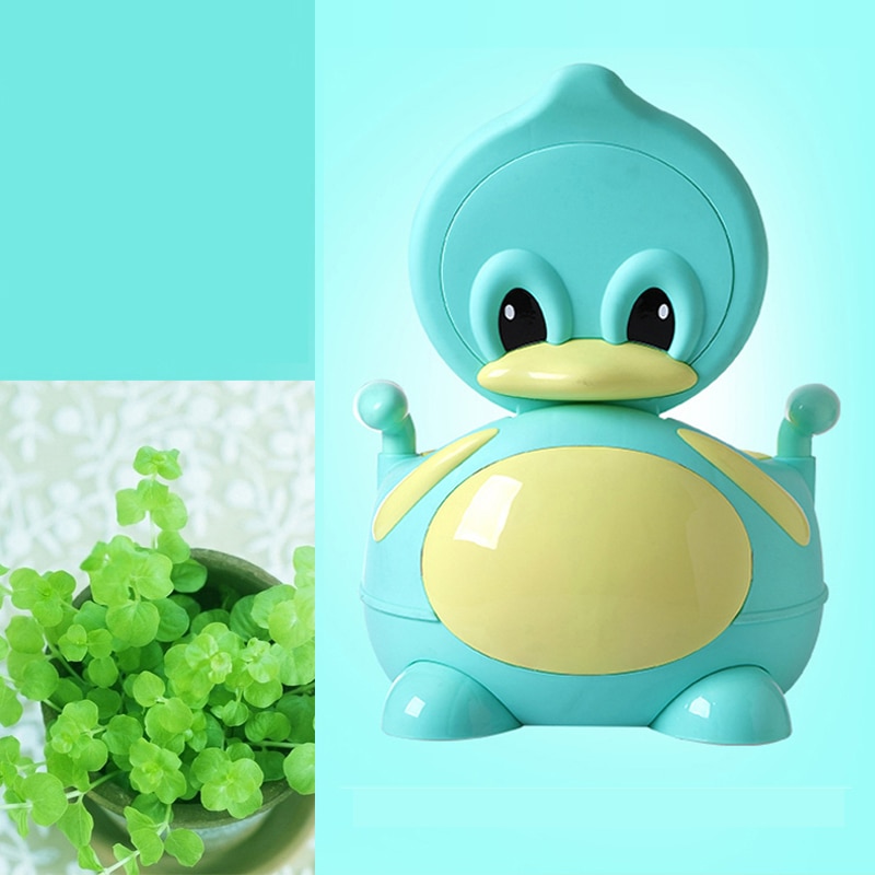 Orinal de pato para bebé, asiento de orinal de PU suave para niños, estilo
