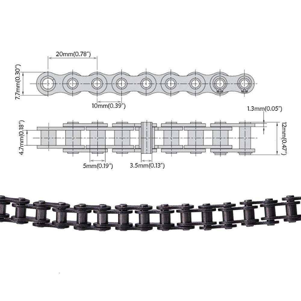 #35 Chain Sprocket 58 Tooth 29mm + 35 Chain 116 Links For Go Kart Mini Bike ATV Trike Dirt Bike Quad