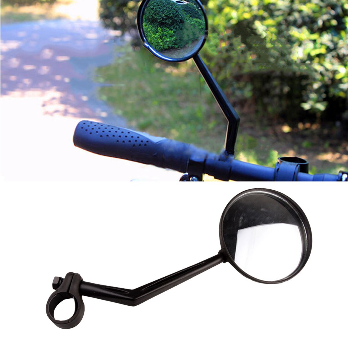 2pc Adjustable Universal Handlebar Rearview Mirror 360° Rotate Bike Rear View Mirror for Mountain Road Bikes Cycling Bicycle A20