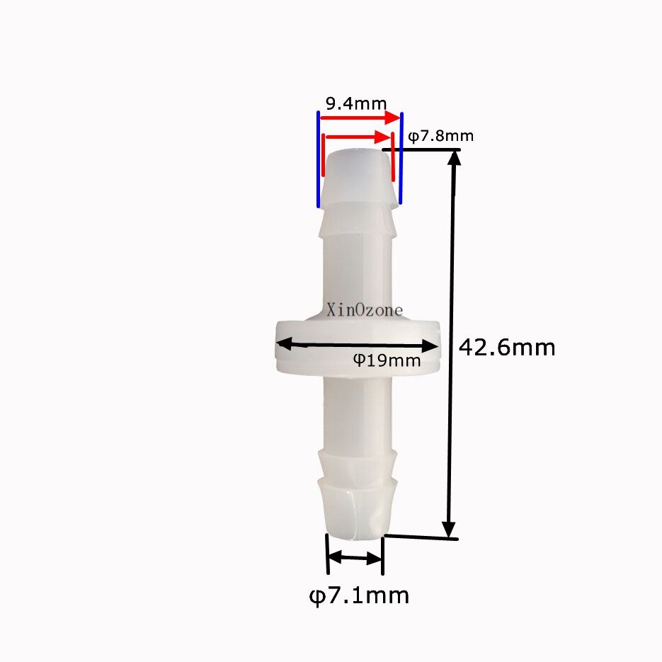 5PCS 5/16in One Way Valve for Ozone Check Valve Non Return Diaphragm OD 7mm PVDF Ozoni part