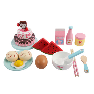 Baby Speelgoed Simulatie Elektrische Rijstkoker/Afternoon Thee Set Houten Speelgoed Voor Kinderen Keuken Speelgoed Set Educatief Speelgoed: A
