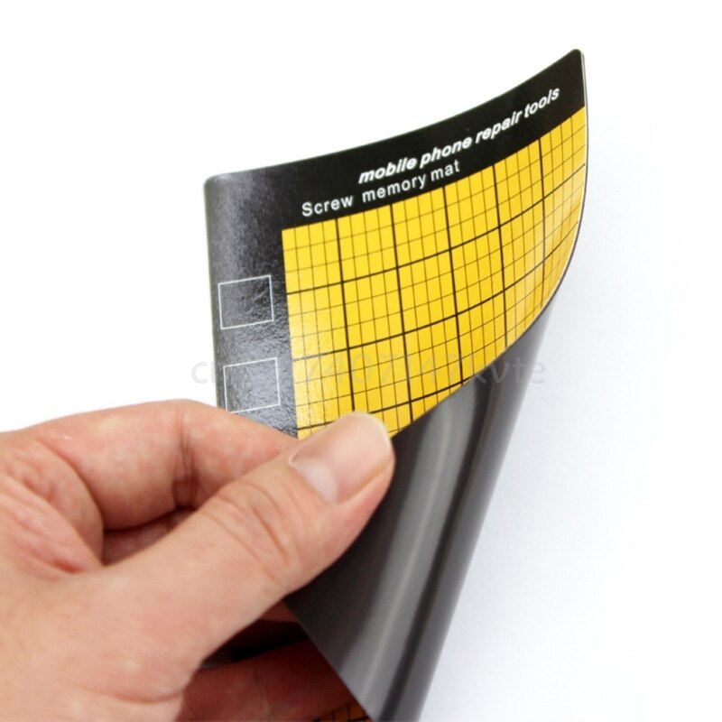 4pcs Magnetic Screw Memory Mat Mini Chart Work Pad for Mobile Phone Repair Tools Prevent Small Electronics Losing