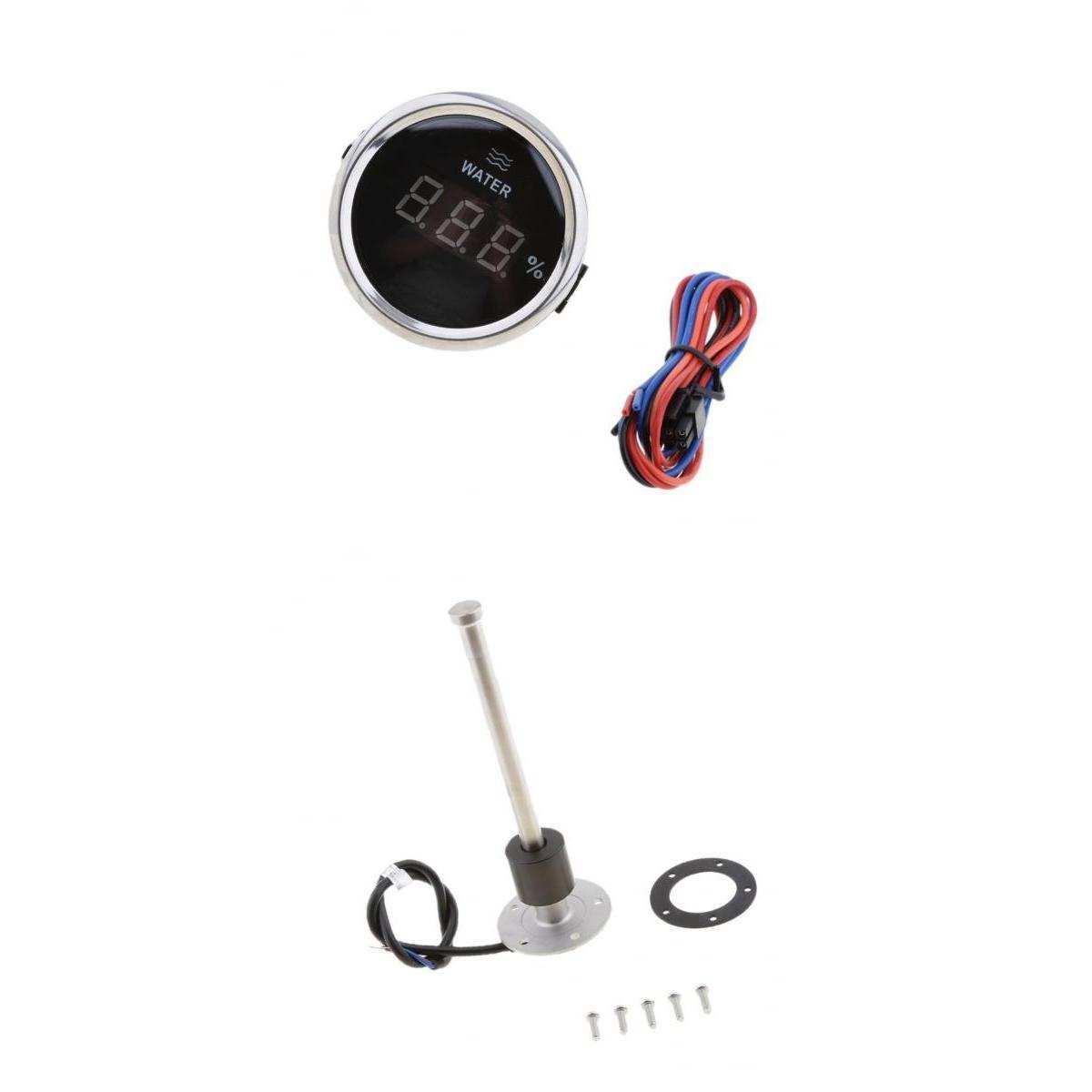 Boat Digital Water Level Gauge+200mm Liquid Water &amp; Fuel Level Gauge Sensor