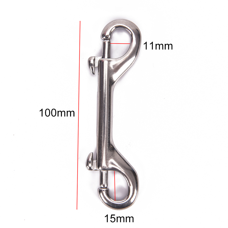 1Pc Ended Hook Chioce Snap Bolt kit 316 Stainless Steel Scuba Diving Double: 100mm