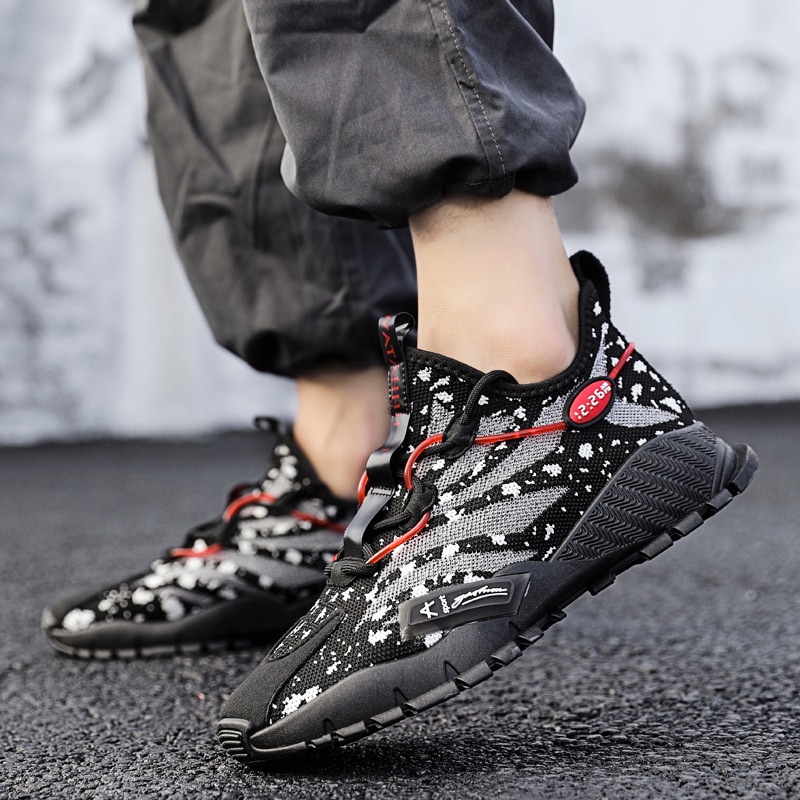 Sportssko mænds fritidssko til mænd sneakers holdbare ydersål træner zapatillas deportivas hombre sportssko