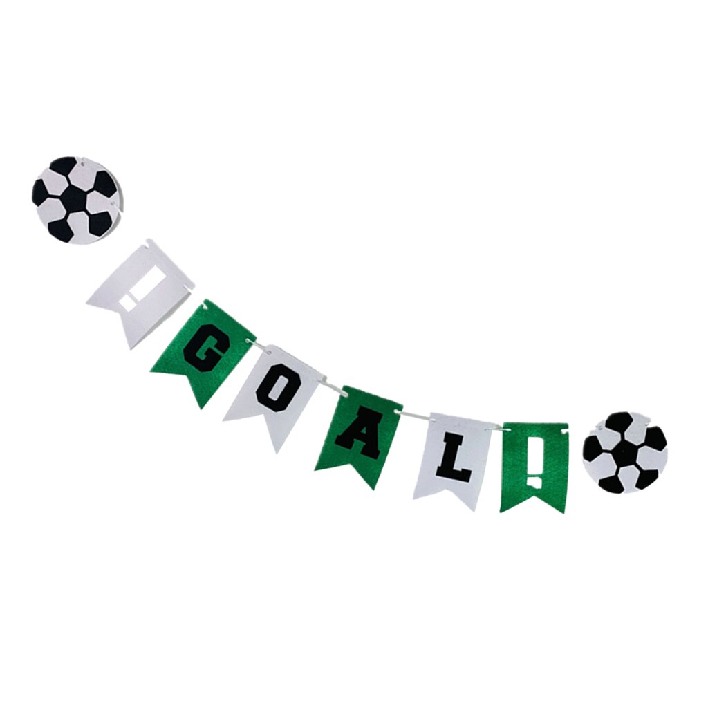 Football Themed Goal Bunting Banner Garland Party Sports Decoration Props