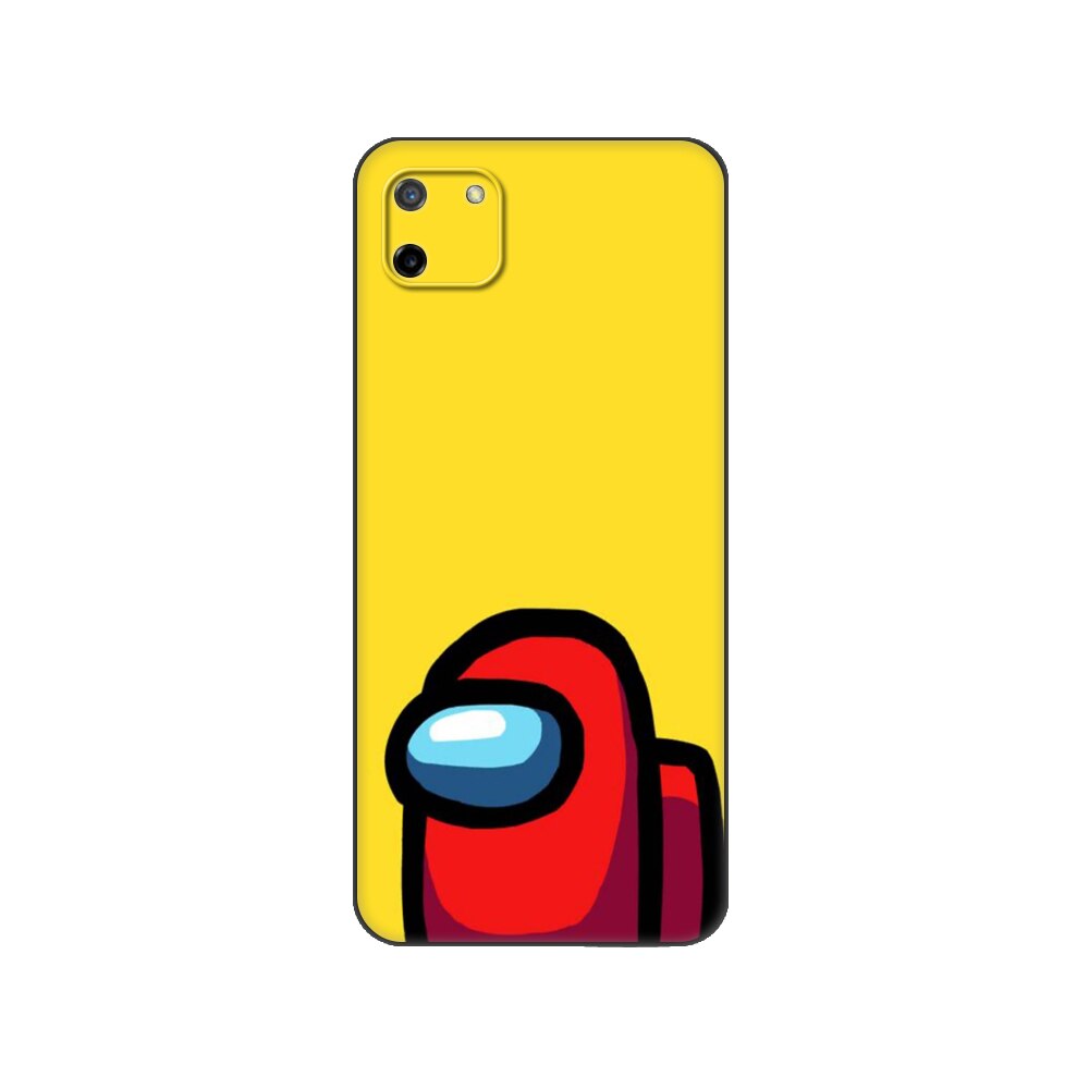 Czarna obudowa tpu do etui OPPO Realme C11 do Realme C 11 RealmeC11 powrót RMX2185 pokrowiec na zderzak wśród nas: 70376