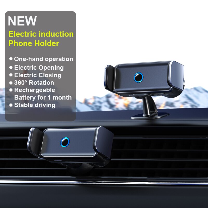 Electric Car Phone Holder Automatic Induction Mobile Phone Car Holder Stand For Huawei iPhone Xiaomi Samsung Air Vent Mount
