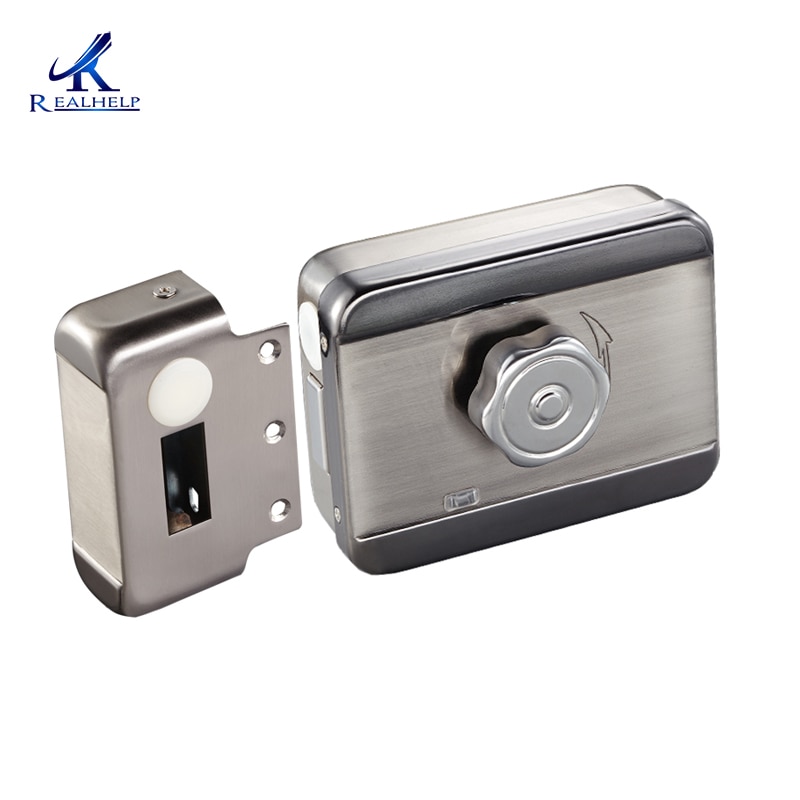 Household Self-Locking Door Guard Electric Lock Motor Lock Stainless Steel Intelligent Low Noise Practical Door Lock