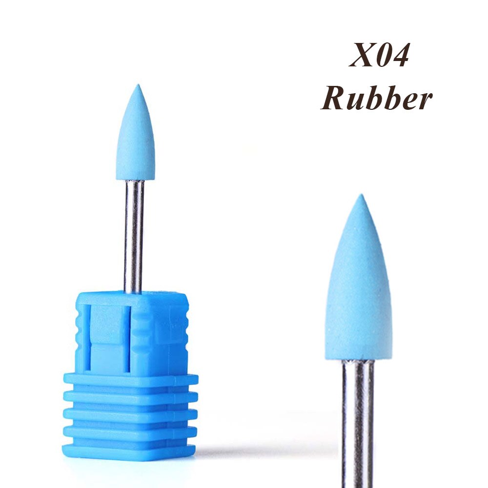 1 Pc Frezen Nail Boor Rubber Siliconen Keramische Polijsten Bestanden Gereedschap Voor Elektrische Manicure Pedicure Machine LA065-1