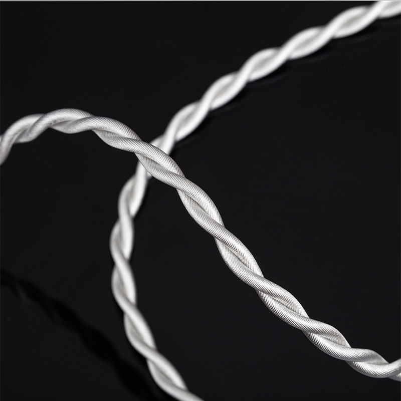 Tri nåde pro 2- kjerners sølvbelagt oppgraderingskabel til hodetelefoner, hifi-søler, iem-kabel med 3.5mm , 4.4mm , 2- pinner/mmcx-ørepropper til kz cca