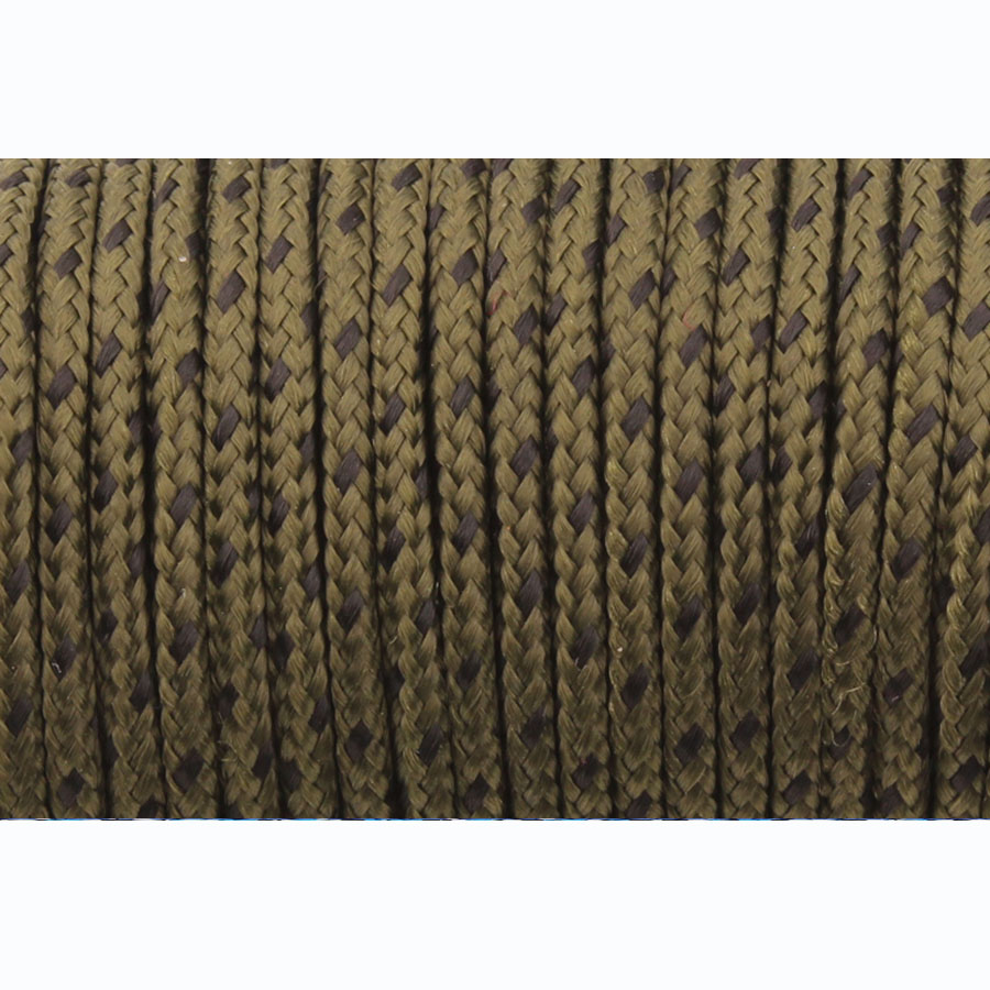 Camping Himmel Paracord 2mm 3 Strang paracord Ader draussen Camping Seil Fallschirm-schnur Schlüsselband Zelt Multifunktions Corda: Grün und Schwarz / 50Meter