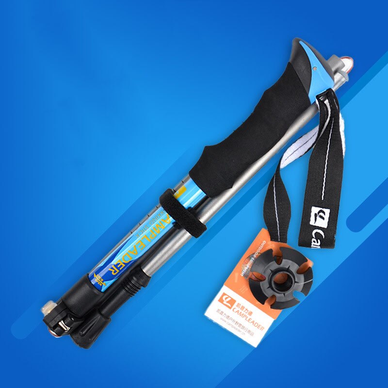 5 Section Folding Walking Stick Hiking Accessories Folding Carbon Climbing Stick Trekking Pole Telescopic Baton