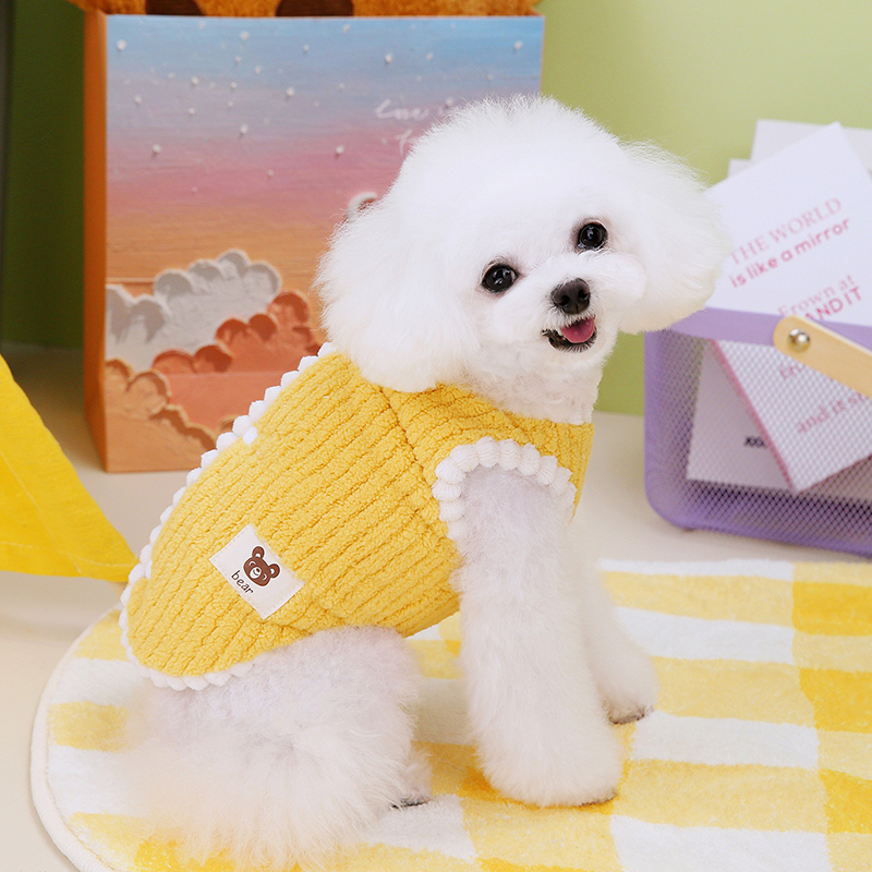 Abrigo de lana cálido para perros, ropa suave y acogedora para mascotas para perros pequeños, gatos, chaqueta bonita para cachorros, ropa para Bulldog Francés, Chihuahua y Yorkies