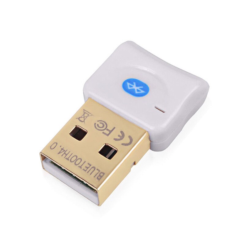 Adaptador Bluetooth USB adaptador de antena inalámbrico para PC ordenador 4,0 adaptador de Bluetooth Micro Bluetooth receptor transmisor de música: white style 1
