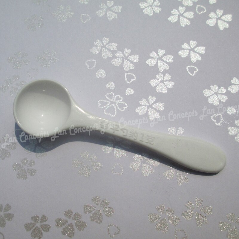 1 Gram Plastic Maatlepel 1G Hdpe Lepel Voor Medische Melkpoeder Vloeibare-Wit 200 Stks/partij