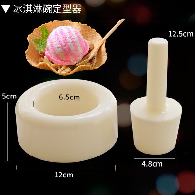 ice cream cone mould DIY Cone Ice Cream Roll Kitchen Gadgets Taper Ice Cream Baking Tools for Kitchen Accessories Ice Cream Mold: Ice cream bowl Model