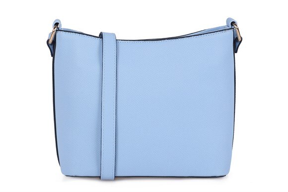Blauwe dames messenger bag 19 v69 italia 1977 model pu gemaakt in turkije