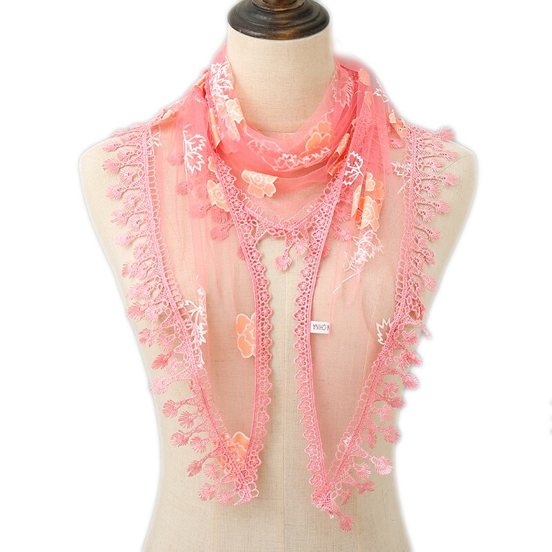 Lenço feminino triangular xale de renda para igreja, véu transparente bordado espanhol de renda para igrejam: 5