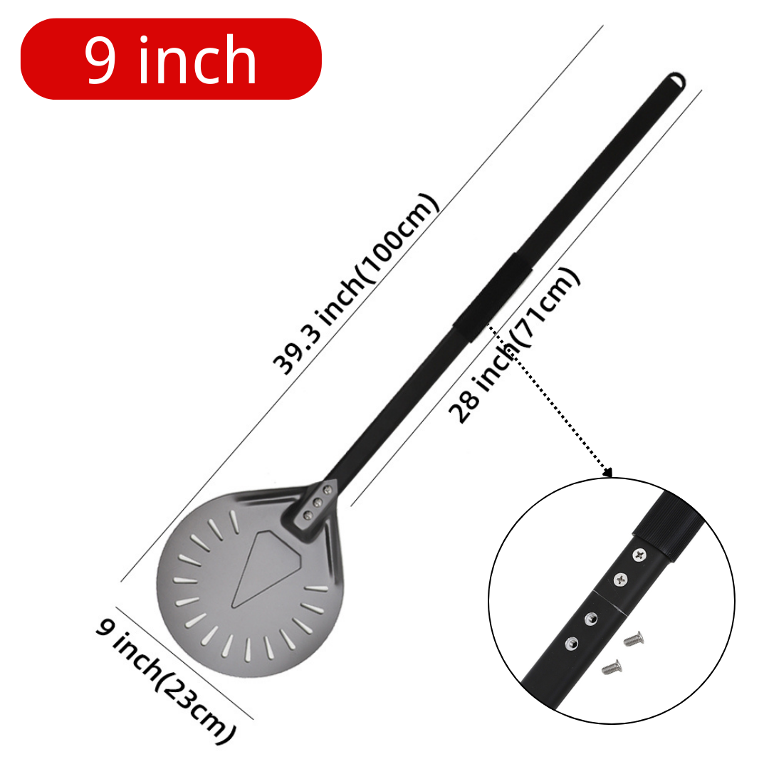 7 8 9 10 Inch Long Pizza Peel AdjustableTurning Shovel Spatula Baking Tool Kitchen Utensils Nonstick Big Pizza Turner for Oven: Yellow