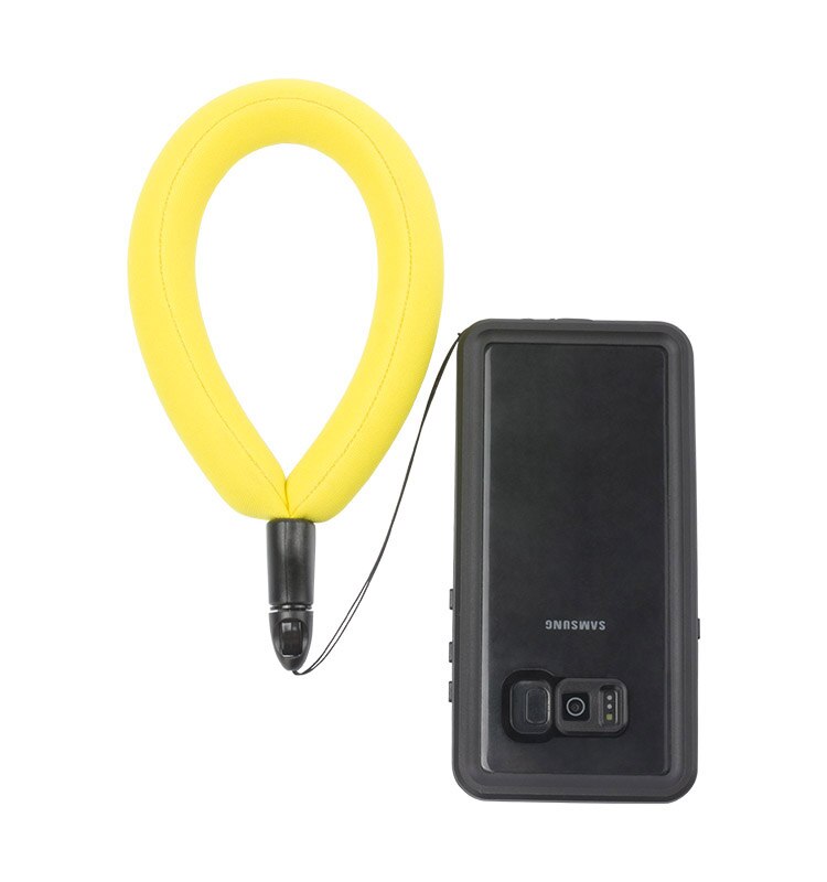 Portable Yellow Anti Sunk Float Foam Strap for Go Pro Cam Shockproof Snowproof Waterproof Cellphone Floating Weight up to 300g