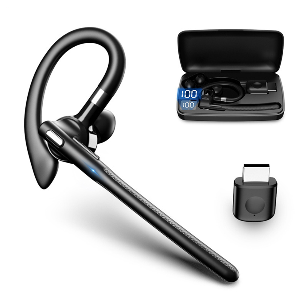 NEUES kabelloses Bluetooth 5.4-Headset, Einzel-Fahrkopfhörer mit Dual-Mic, CVC8.0-Freisprech-Ohrhörer mit Geräuschunterdrückung: Ursprünglich Titel