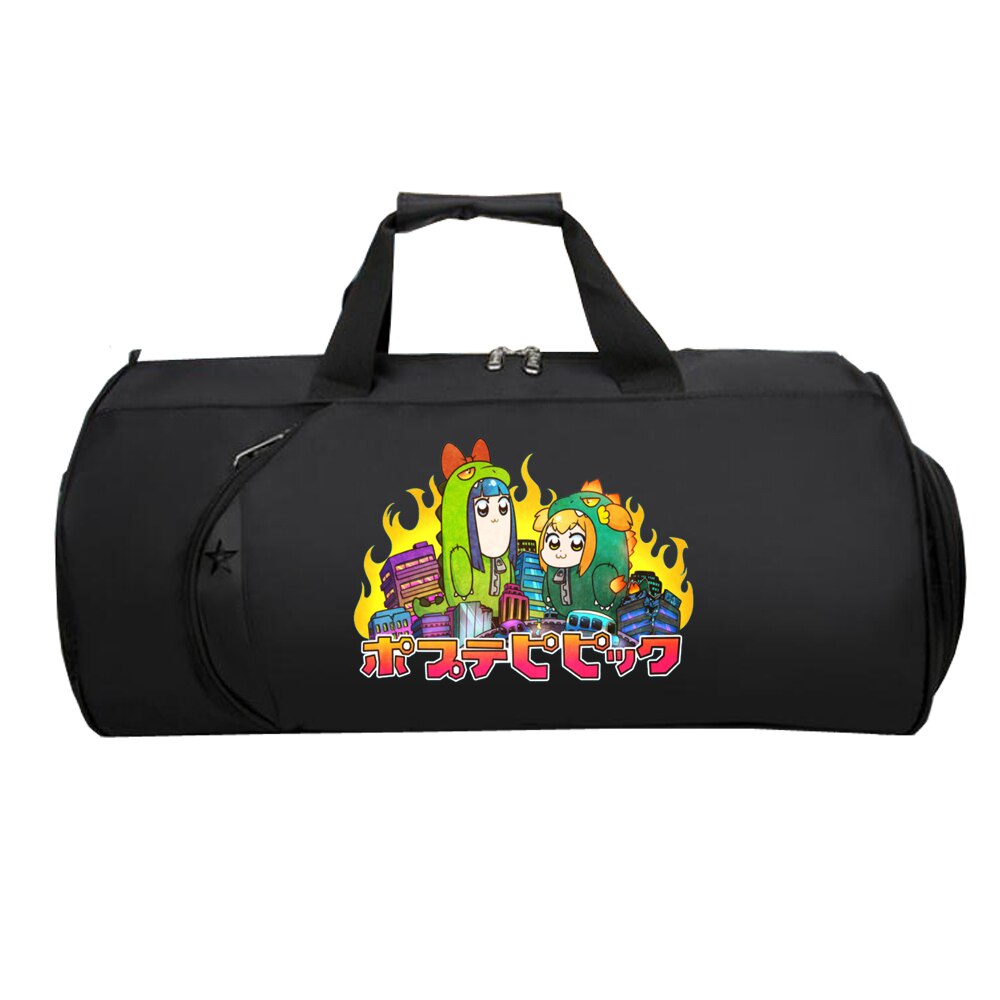 Pop Team Epic Reizen Bagage Tas Tieners Multifunctionele Grote Capaciteit Tas Mannen Vrouwen Hand Duffel Reizen Bagage Pakket