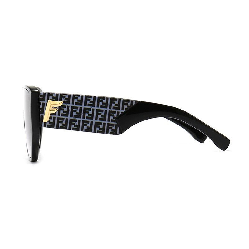 Dames zonnebrillen dames heren vintage luxe merk shield platte bovenkant ovale zonnebril voor dames  uv400