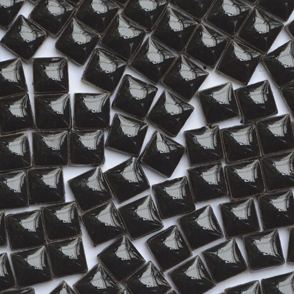 Azulejos de mosaico de vidrio Multicolor, azulejos cuadrados de cerámica, DIY, manualidades de pared, 100 Uds.: 26