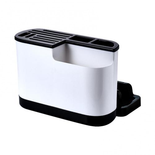 Multifunctional knife holder, cutting board, integrated storage rack for kitchen supplies, cutting board, chopsticks, pot cover: Black2