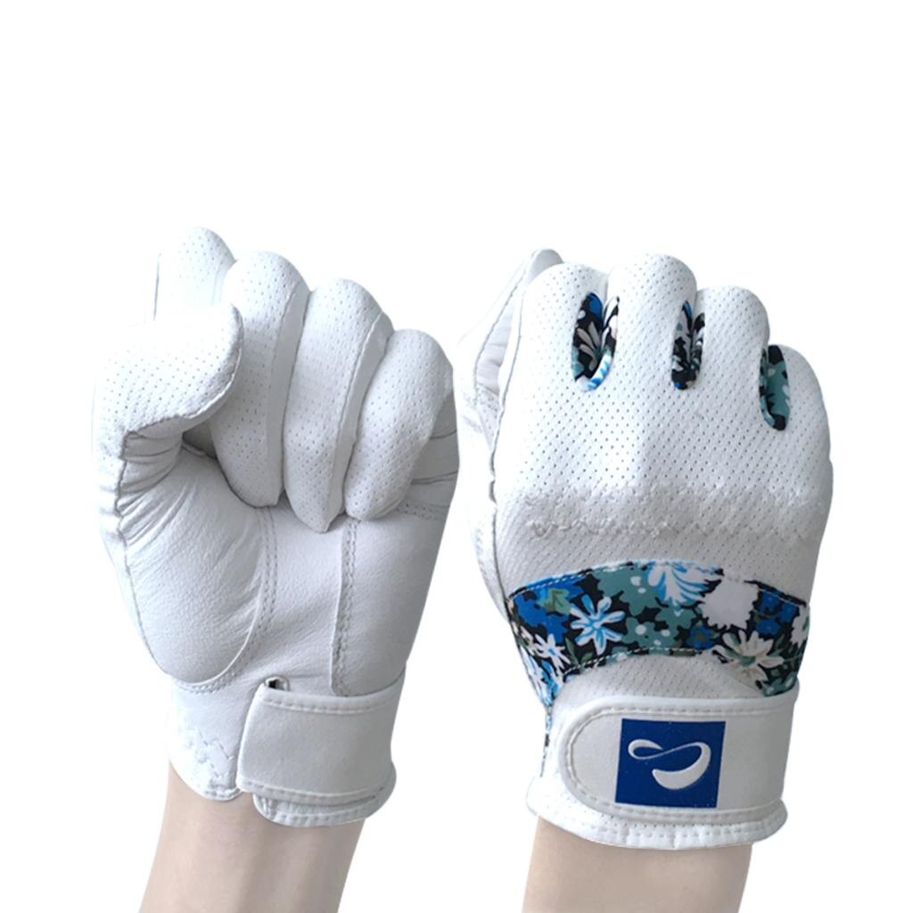 Women Sports Golf Gloves Ladies Left Right Hand Full Finger Mitten 18-21Size