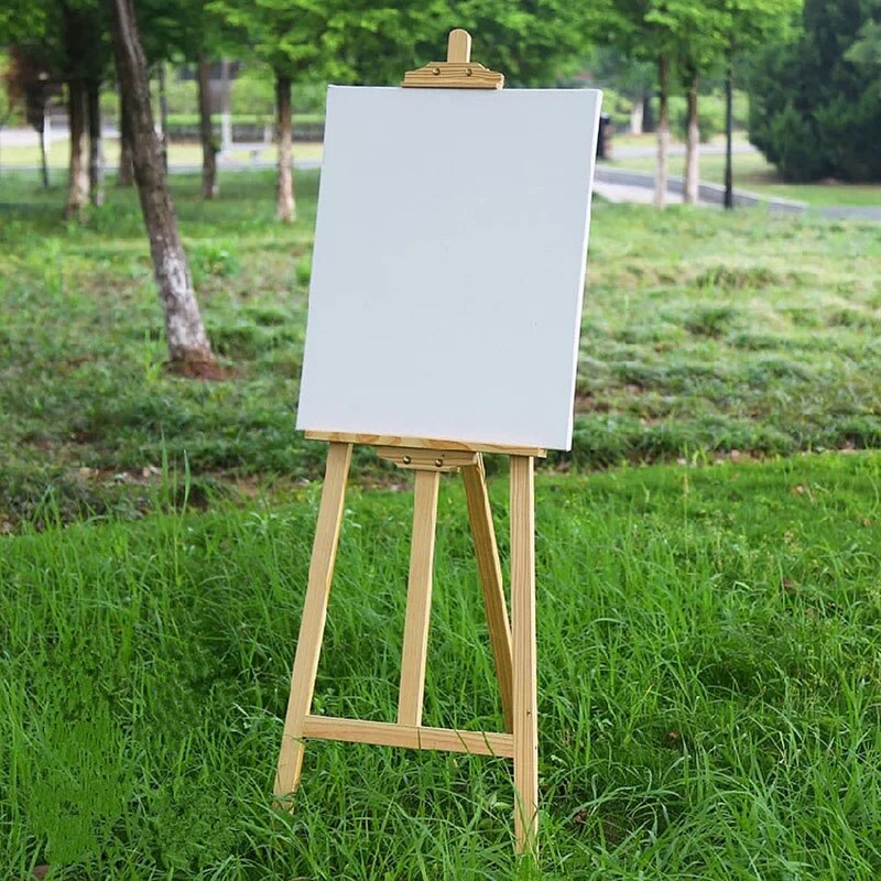 Cadre de panneau en bois carré, couleur blanche pour toile d&#39;artiste, peinture à l&#39;huile ou acrylique apprêtée