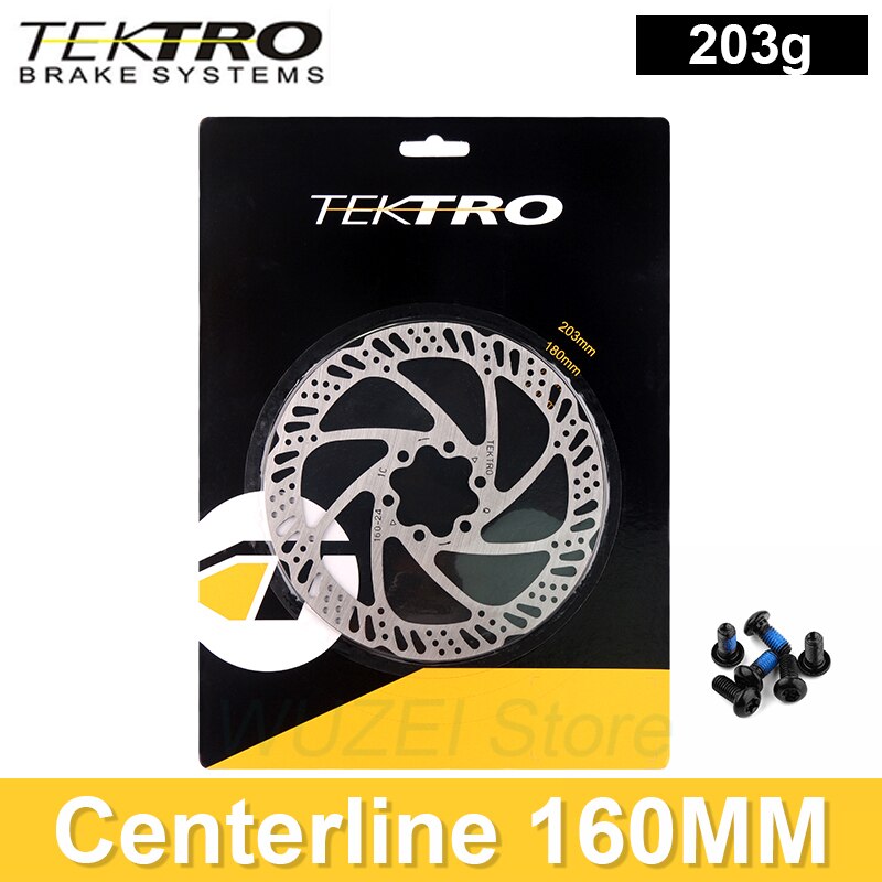 TEKTRO Bike Rotor 160mm 180mm 203mm Mountain Bicycle Hydraulic Disc Brake Rotors Boxed For MTB Road Foldable Cycling: TR160-24 Rotor Box