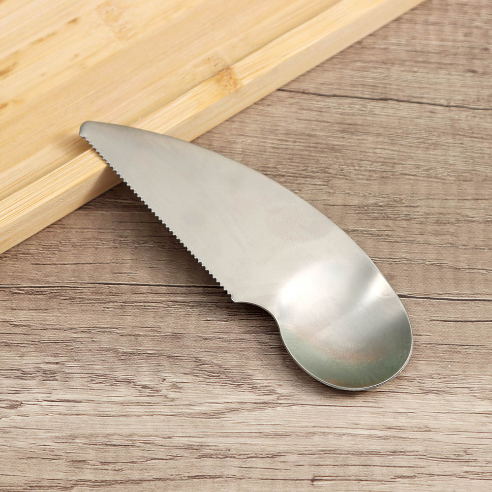 Cuillère à Kiwi éplucheur de Fruits, outils, coupe-Fruits, lame pour magasin, accessoires de cuisine en acier, cuillère couleur bonbon Kiwi coupe épluchage: Default Title