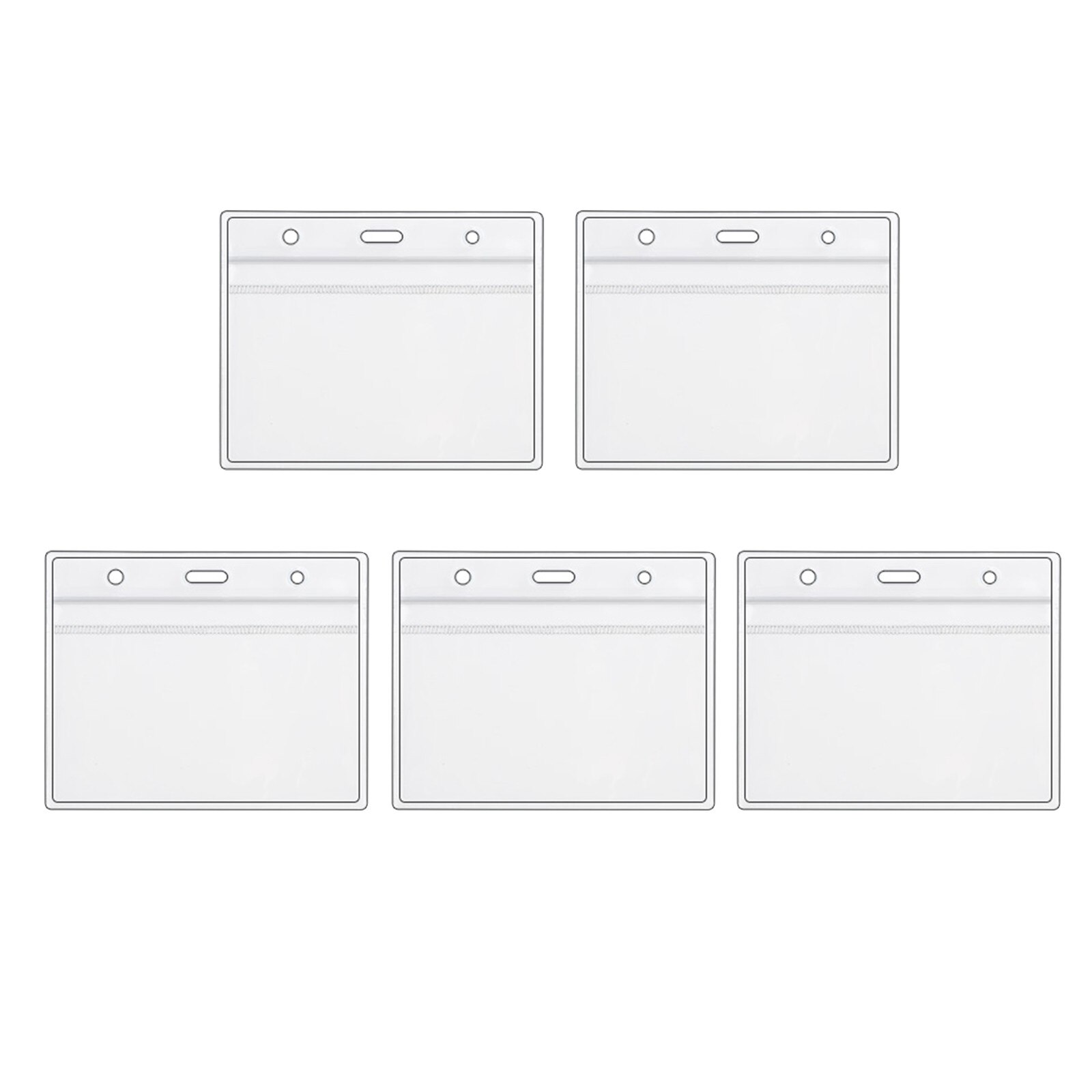 Health Card Vaccine Card Protective Case Waterproof PVC Soft Card Case Waterproof Transparent Protect Cardholder Cover Protector: 5pcs