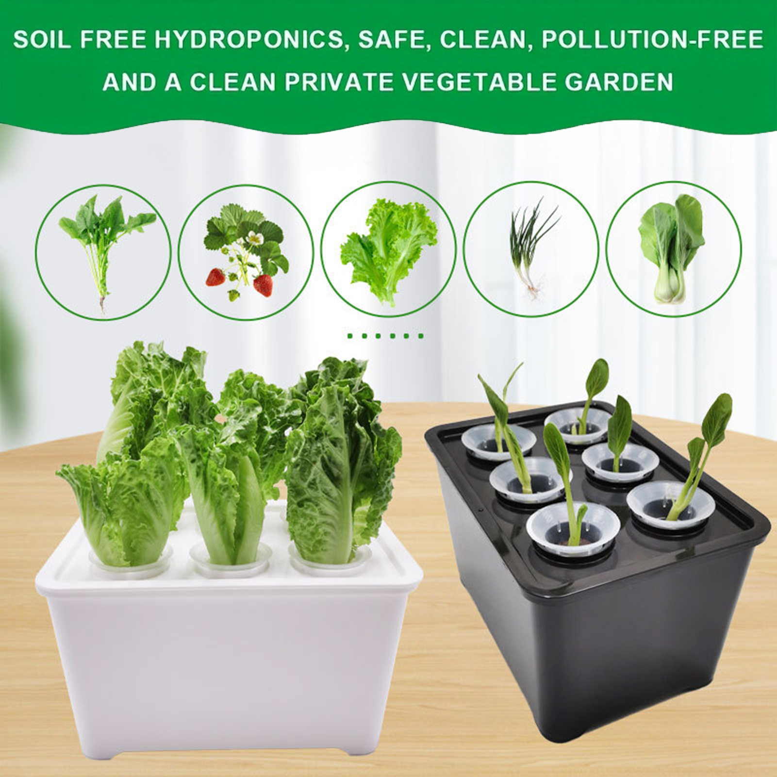 Gardening Nursery Pots Indoor Hydroponics Grower Kit Universal Hydroponic System Planting Container